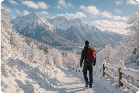 강원도 설악산 설경