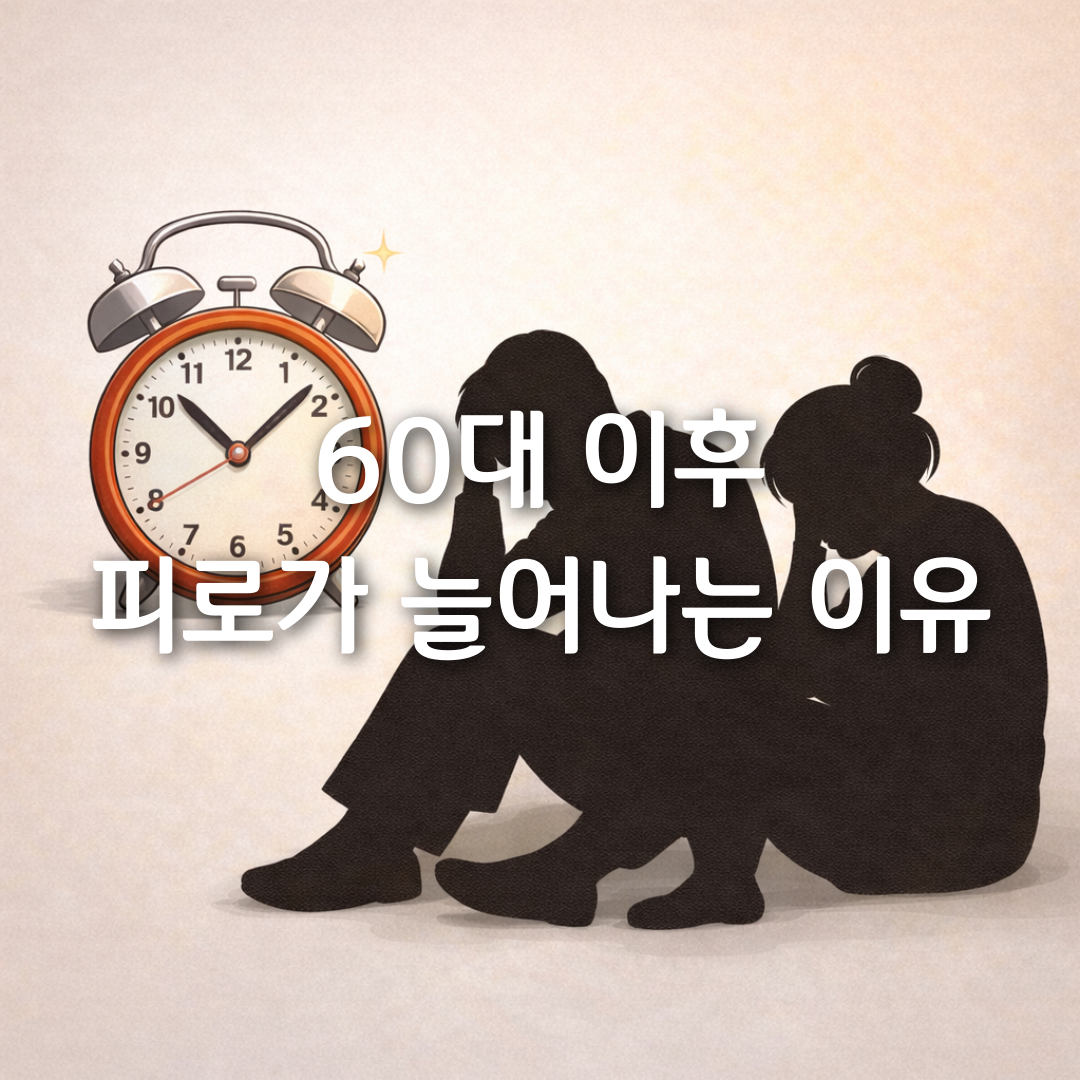 60대 이후 피로가 늘어나는 이유, 몸이 보내는 신호