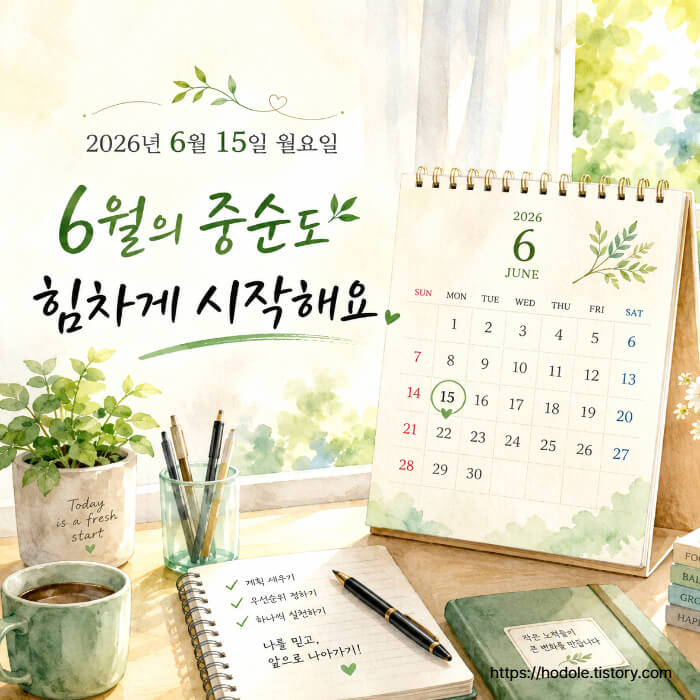 6월 중순 인사 문구