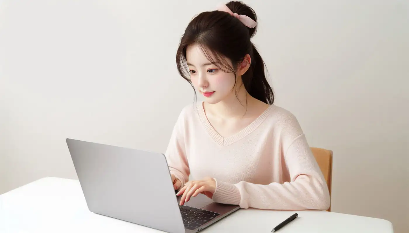 빗썸-출금대기-지연-시간을-알아보는-여성의-모습