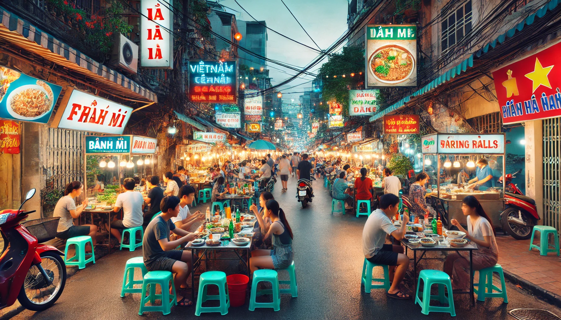 호치민 맛집 거리 사진