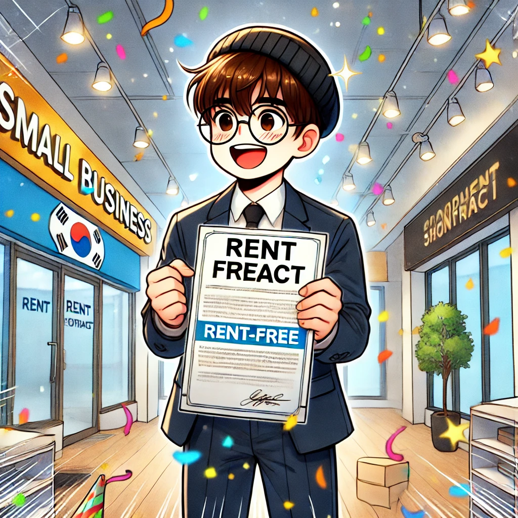 렌트프리 계약하는 모습