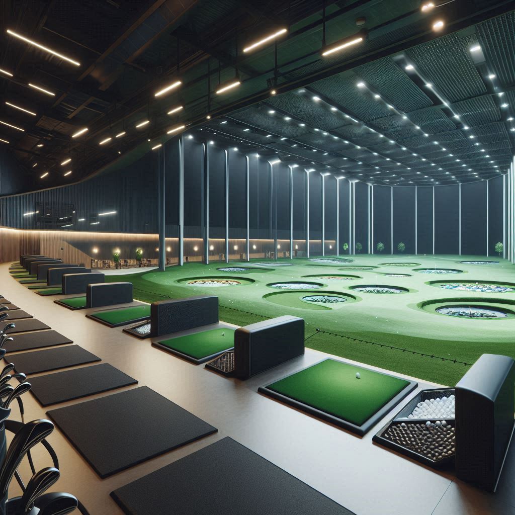 실내골프연습장 배경