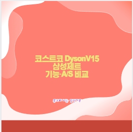 코스트코 DysonV15 삼성제트 기능&middot;A/S 비교
