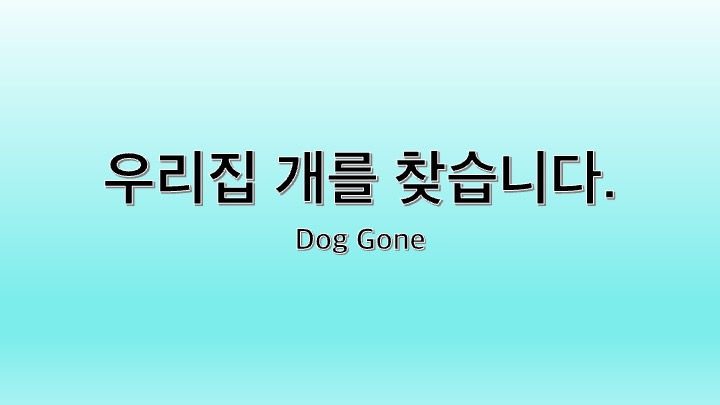 영화 우리집 개를 찾습니다