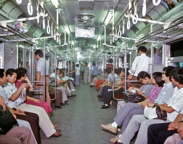 낭만있던 80년대 서울의 모습. 80년대 지하철