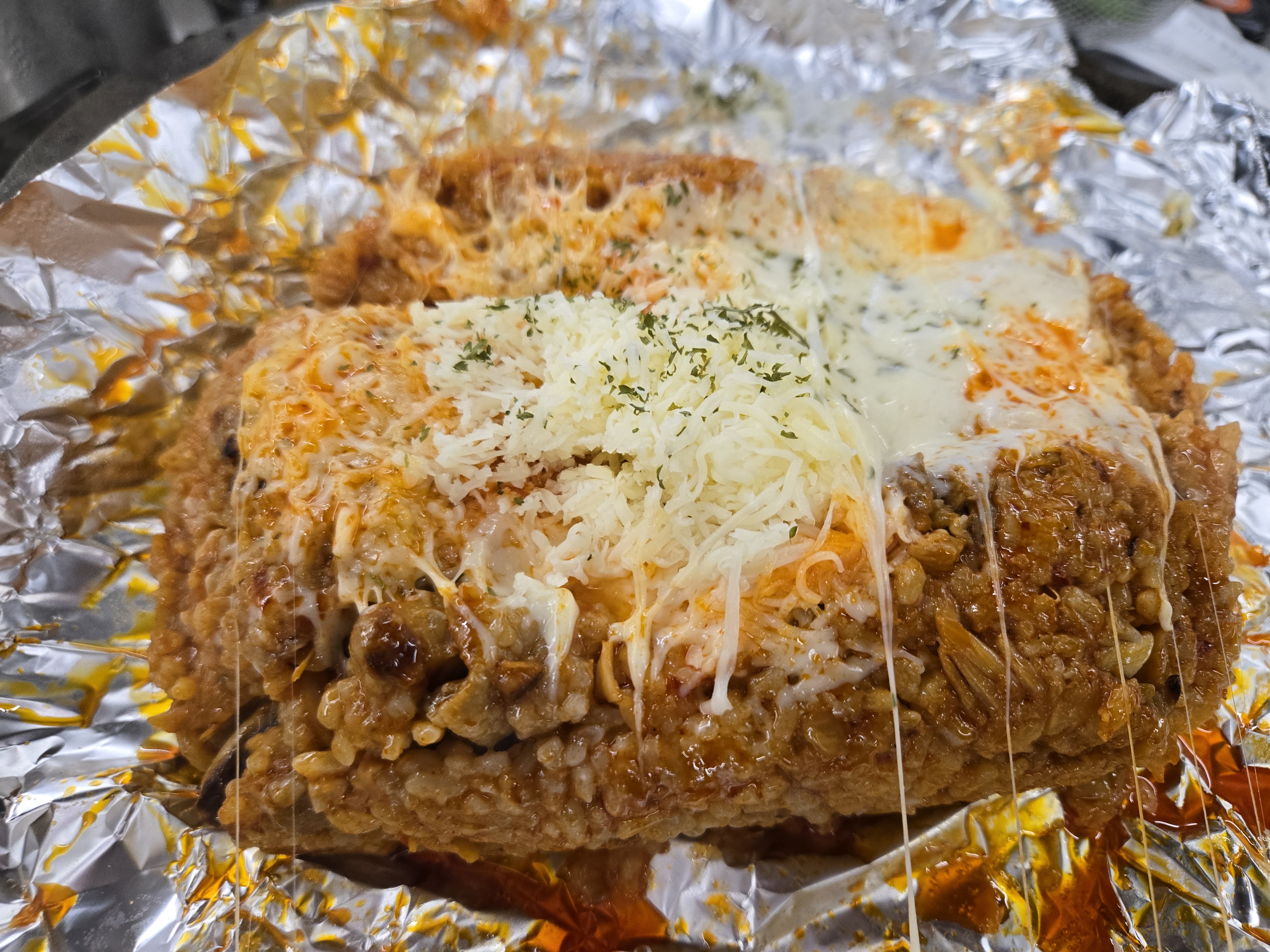 두산동 삼겹살 맛집 꽃뚜껑 눈꽃치즈 볶음밥