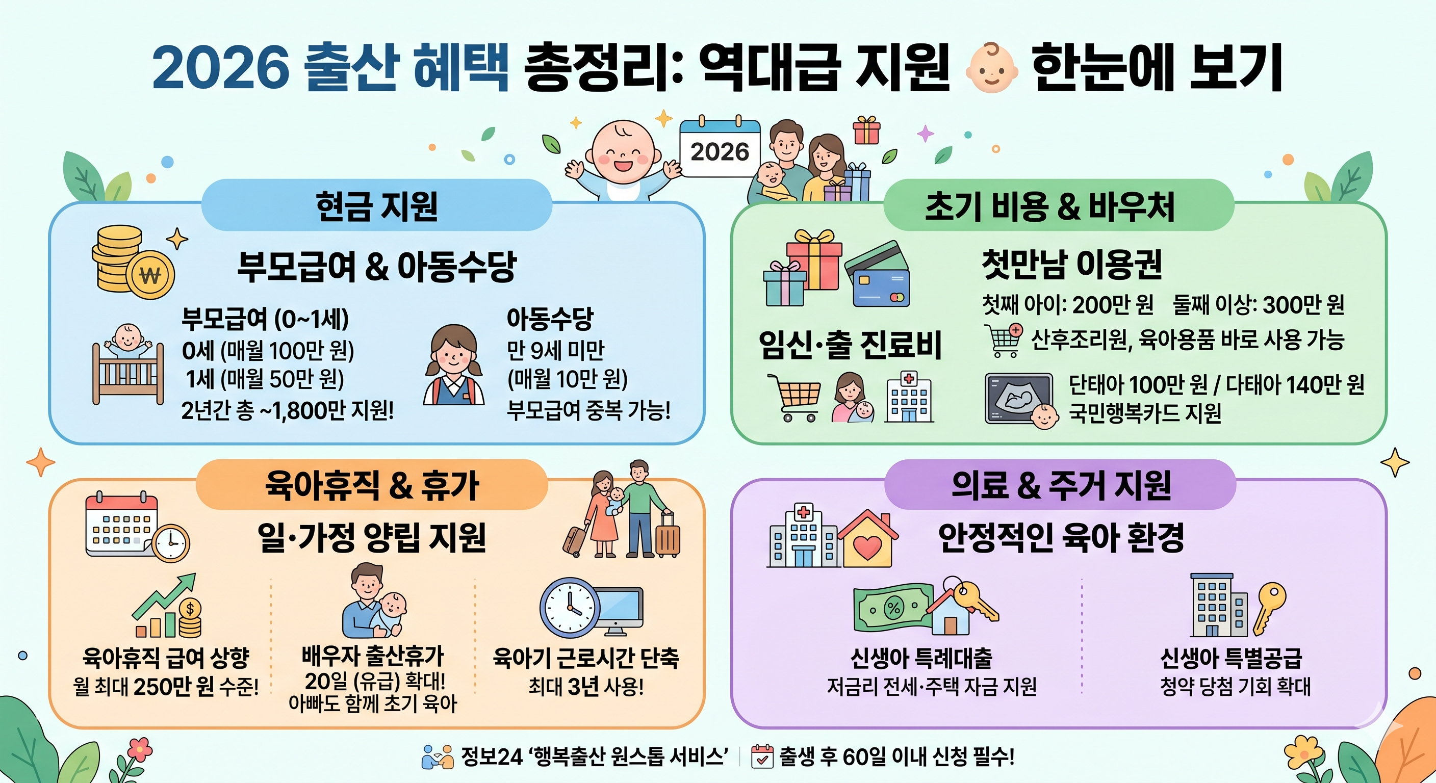2026 출산 혜택 총정리 역대급 혜택