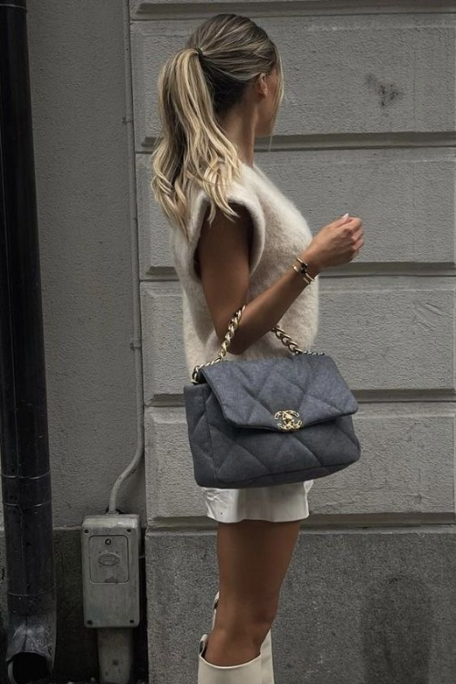 샤넬 19백 패브릭 소재