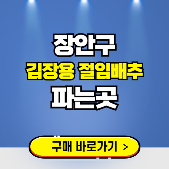 장안구 절임배추 사전예약 구입하는곳 ❘ 김장배추 파는곳 가격보기