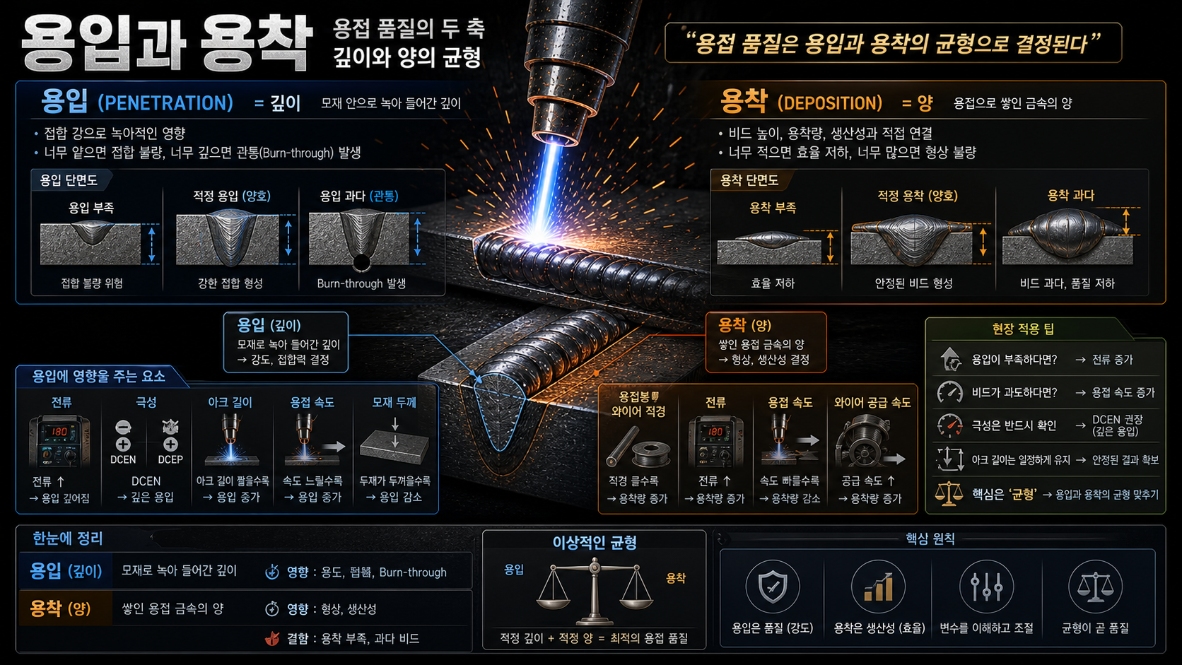 용입과 용착