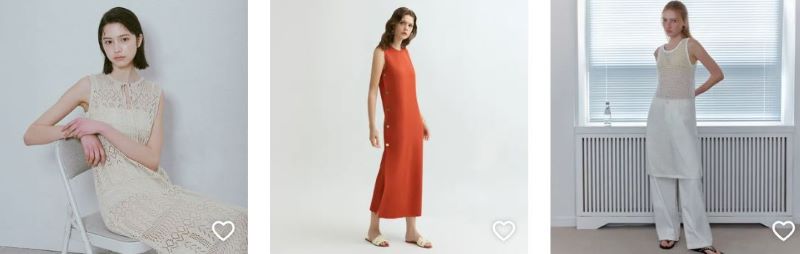 Knit one-piece dresses