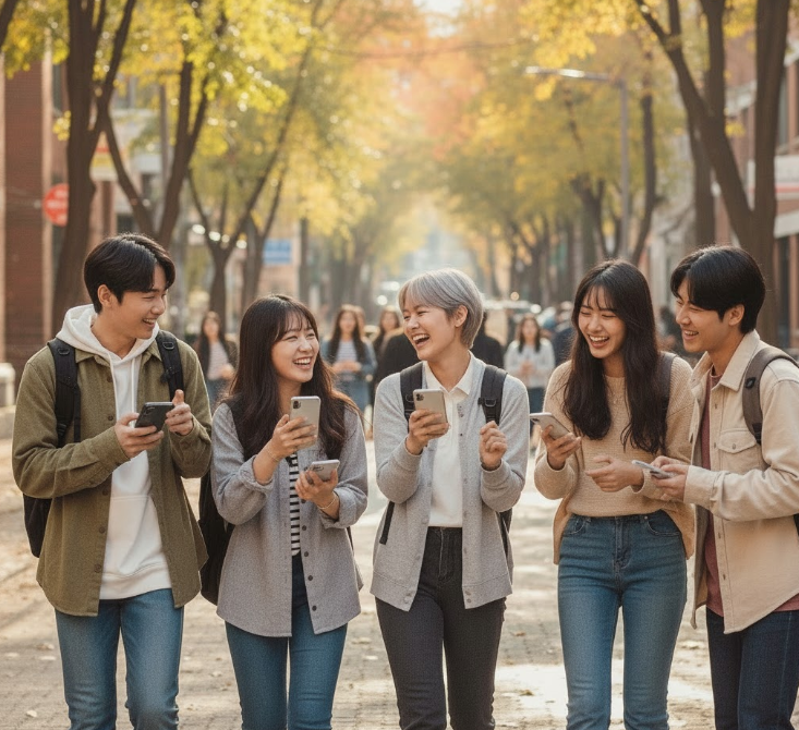 친구들끼리 응원