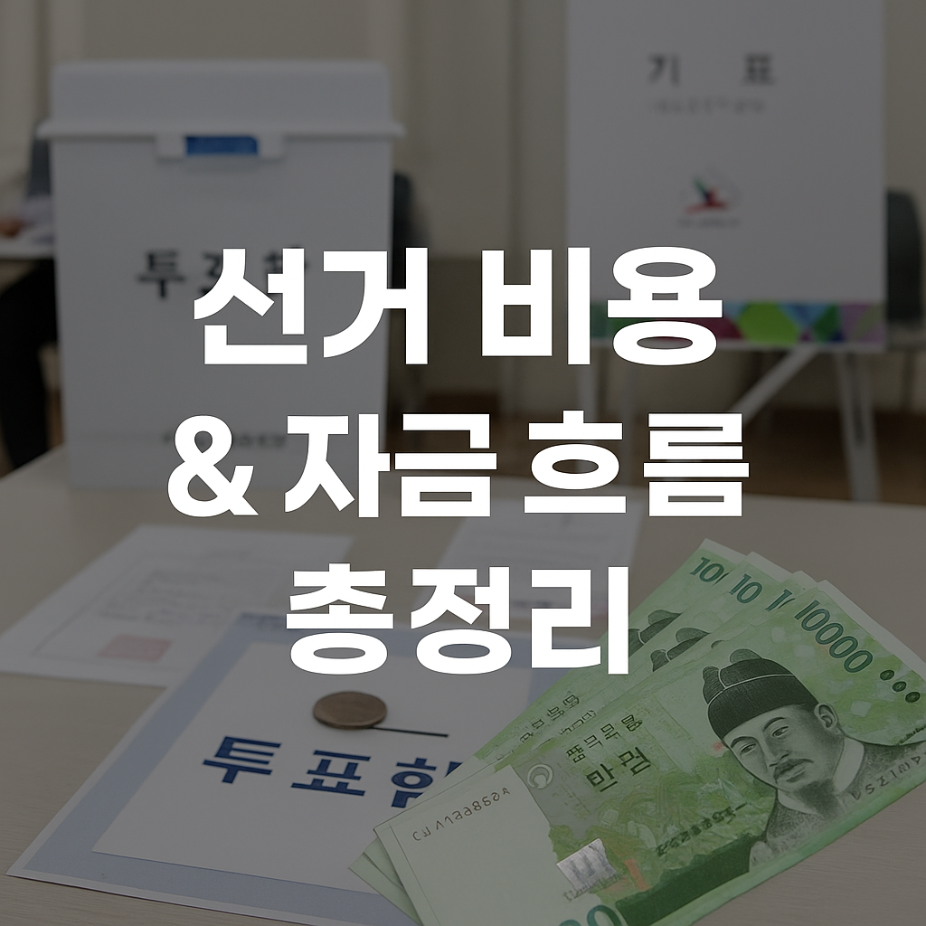 📌 선거 자금의 모든 것 (대한민국 기준, 현실성 100%)