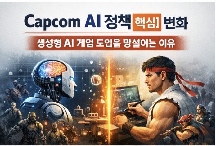 Capcom AI 정책 핵심 변화 – 생성형 AI 게임 도입을 망설이는 이유