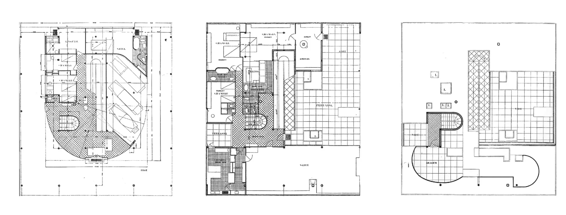 빌라 사보아의 평면도
