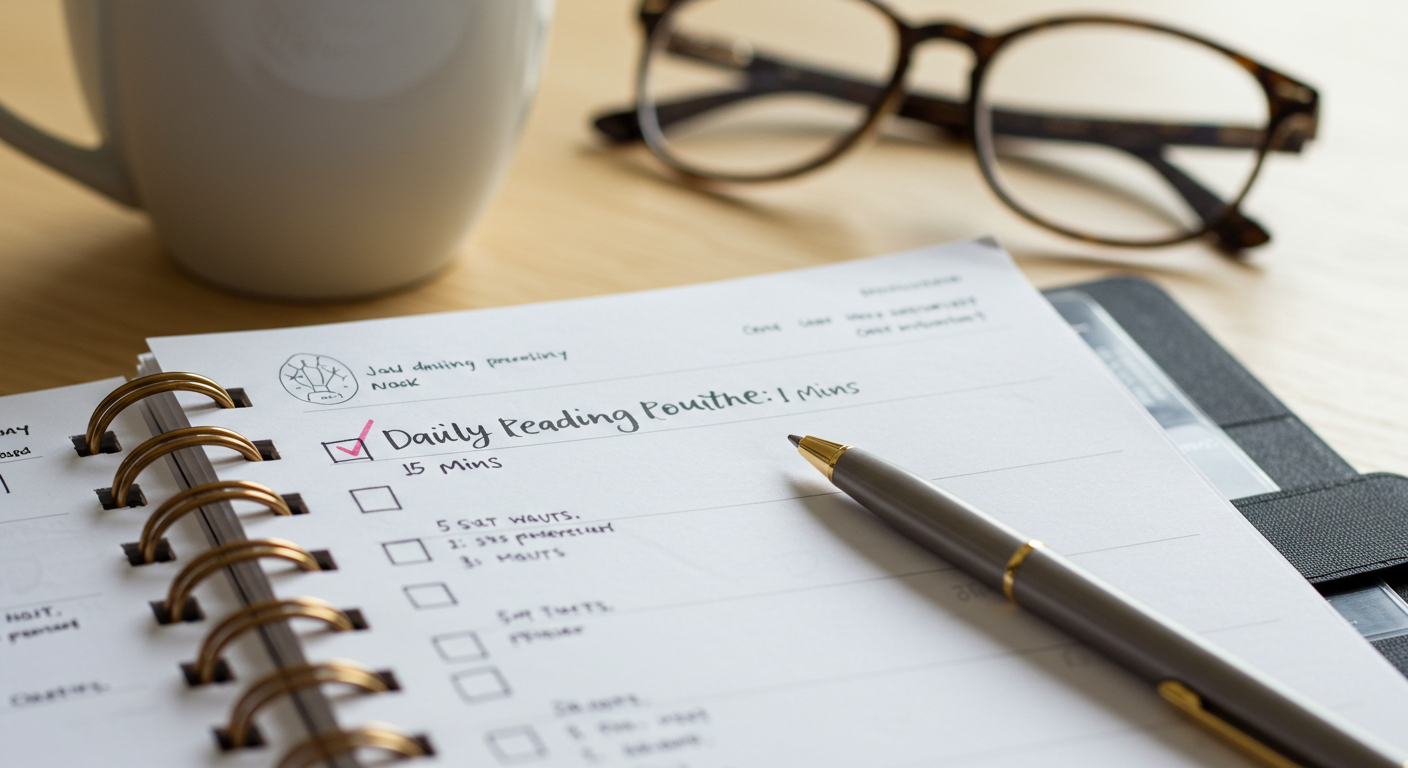 독서 루틴 참고용 이미지