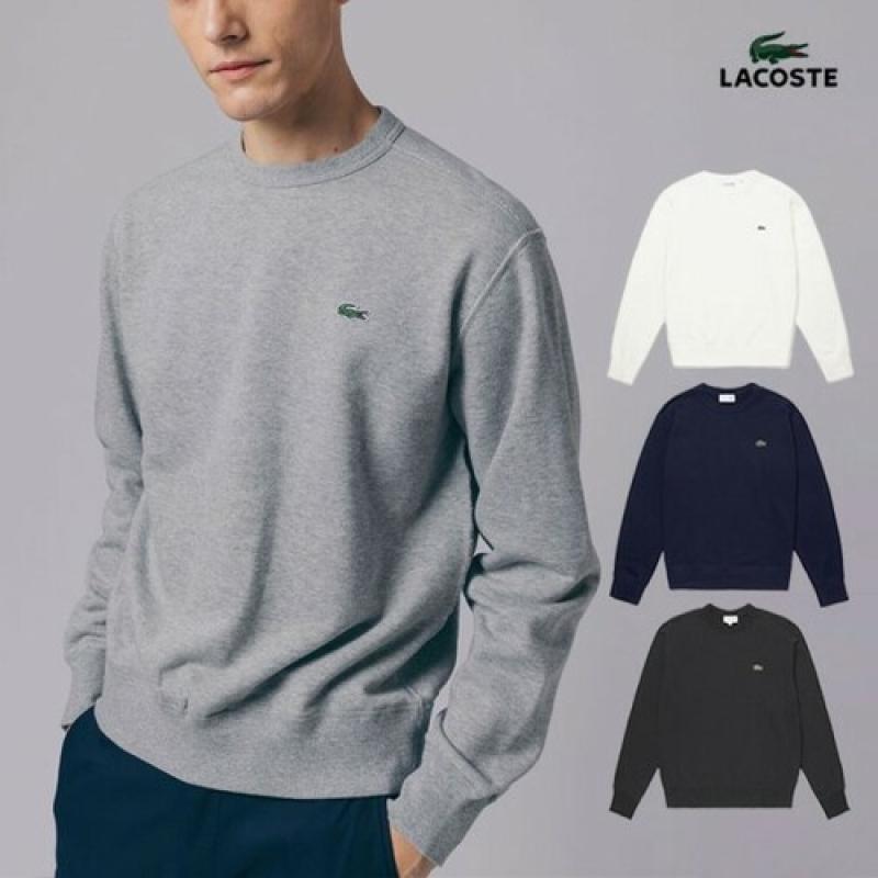 라코스테 레귤러핏 프리미엄코튼 크루넥 맨투맨 P347669104