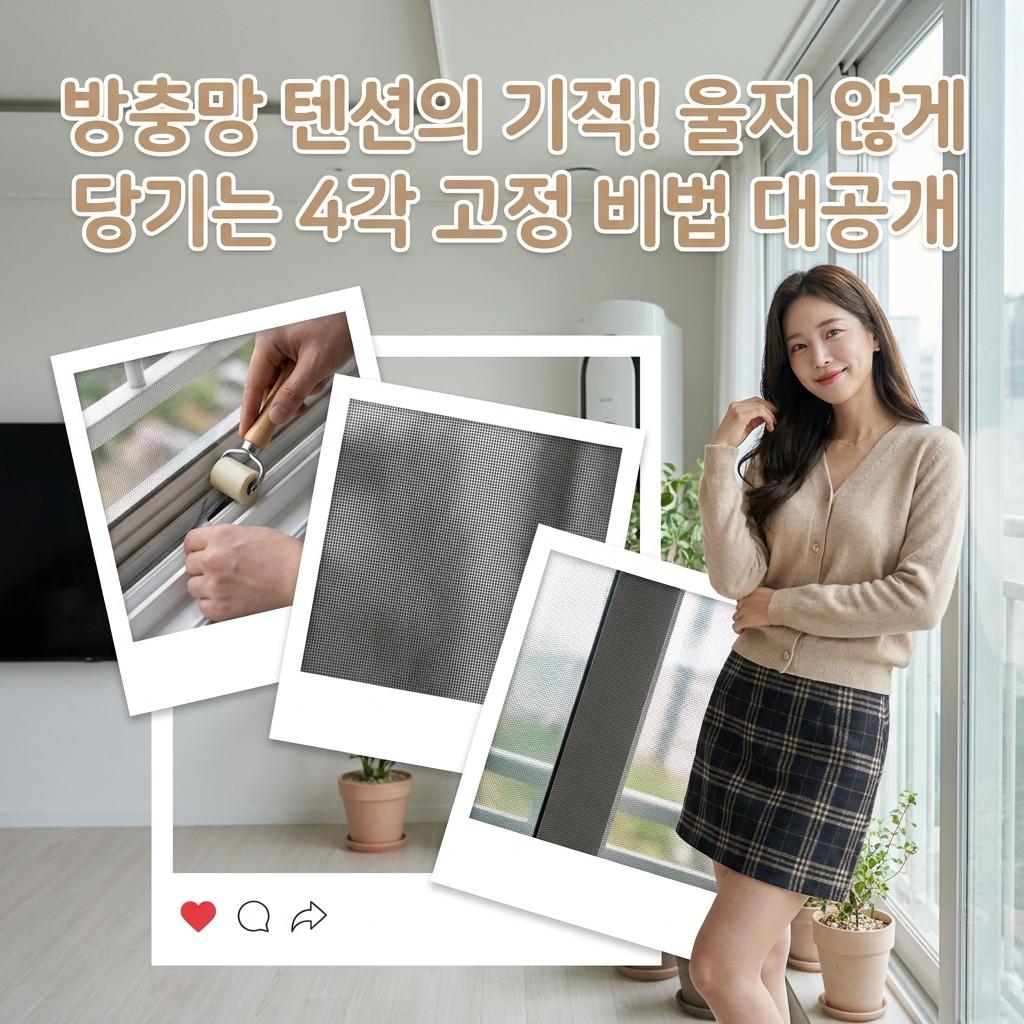방충망 셀프 교체 비용 공개! 텐션 살려 망 울지 않게 하는 법 솔직 후기 장단점 비교