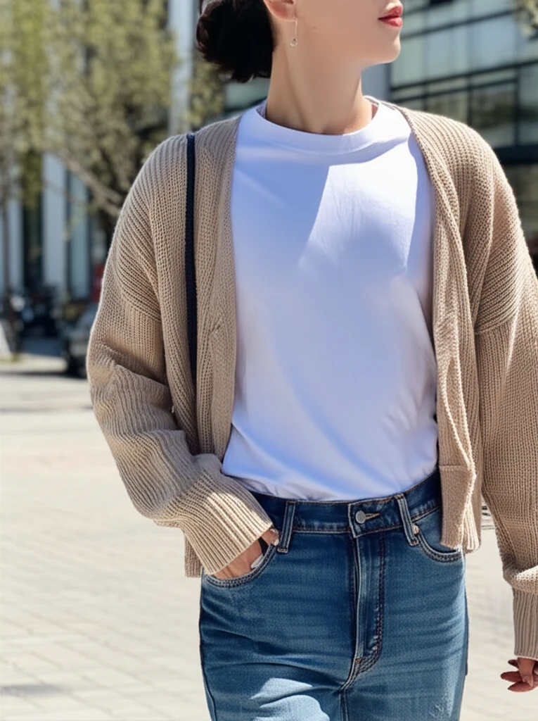 슈슈벨르 니트 가디건: 사계절 활용 ..