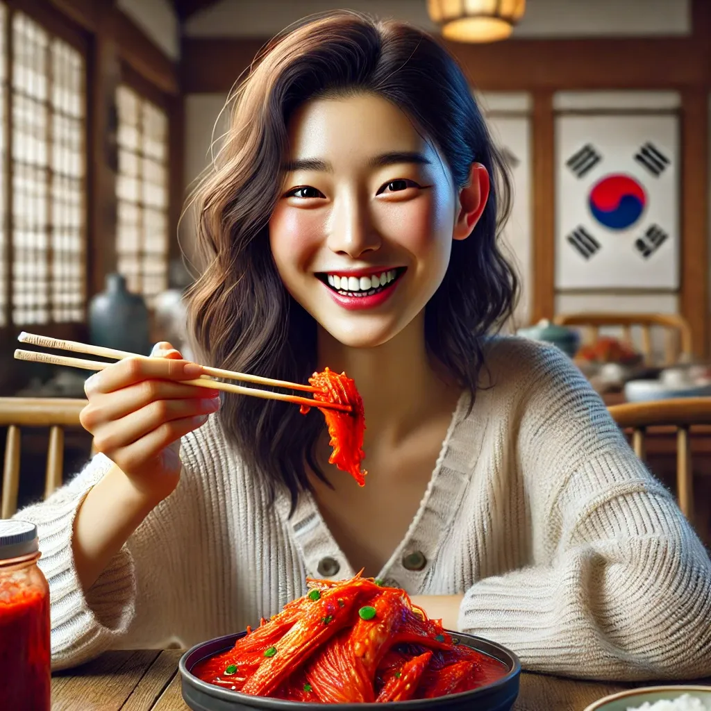 김치를 맛있게 먹는 꿈