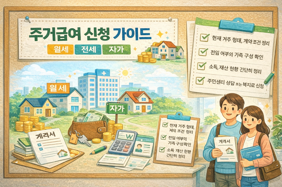 주거급여 지원금 계산 방식과 신청 방법