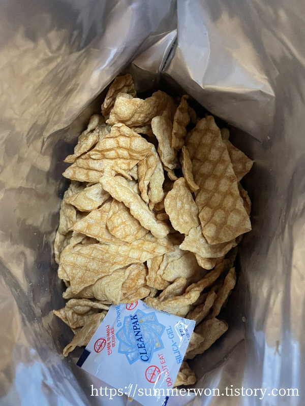 갓튀김어포 봉투 안 사진