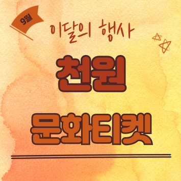천원문화티켓