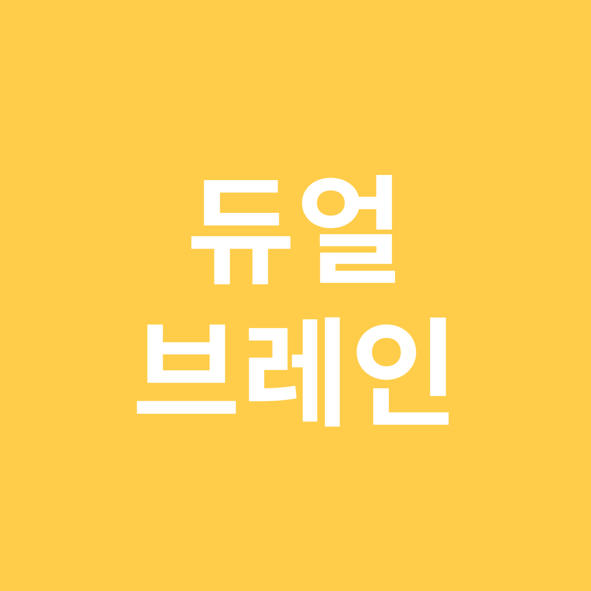 듀얼 브레인 관련 이미지