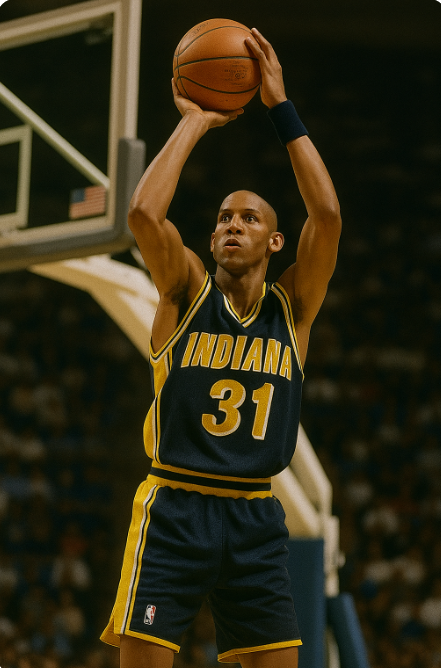 레지 밀러의 3점슛 장면