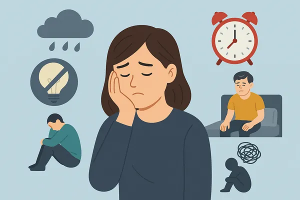 혼자 고립된 듯한 일상 모습