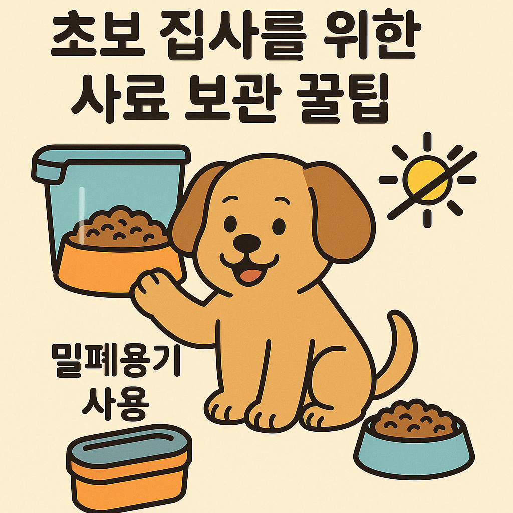 🐶 초보 집사를 위한 사료 보관 꿀팁 🛍️
