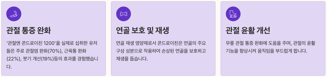 콘드로이친1200 효능 분석 정리 이미지
