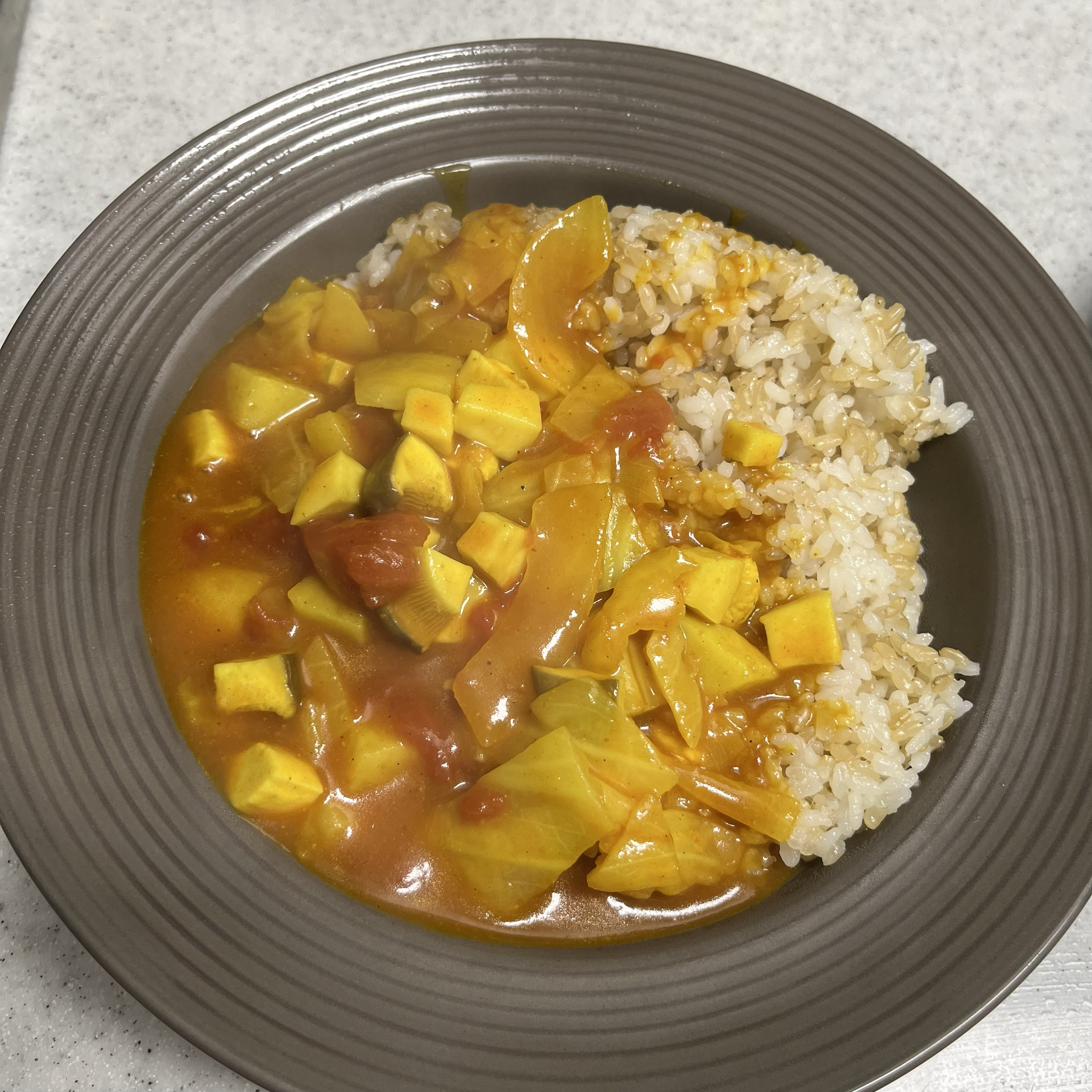 여자친구와 만든 카레.