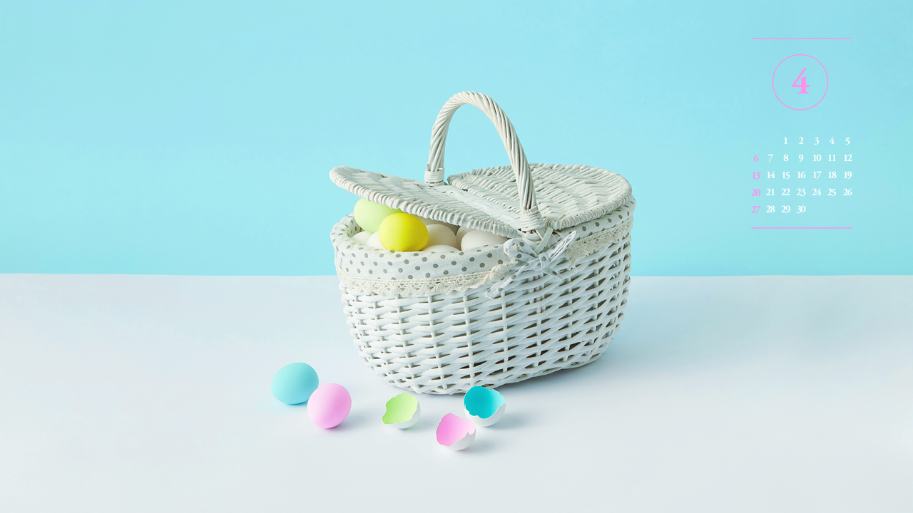 06 계란 바구니 하늘색배경 A - 2025년4월 노트북배경화면