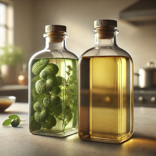 올리브 오일 들기름 이미지