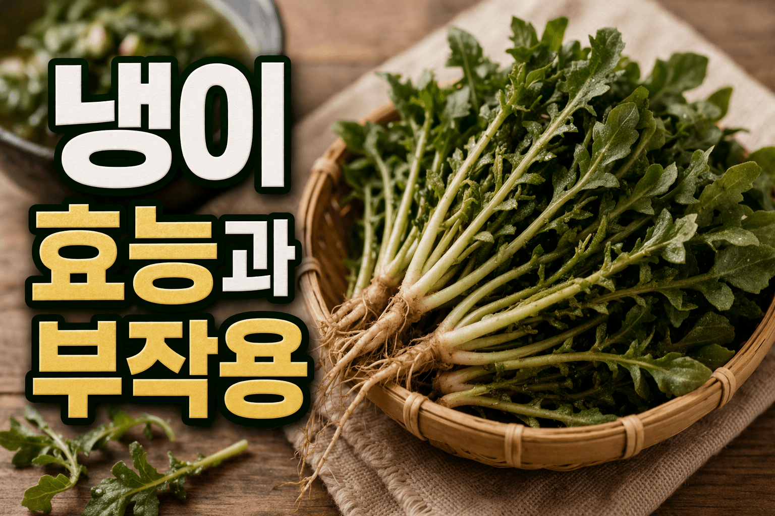 냉이 효능과 부작용 제대로 알기: 면역력 강화부터 다이어트까지 완벽 분석