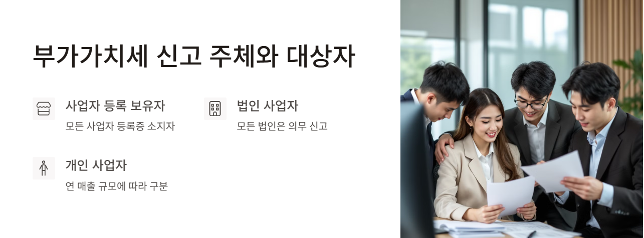 부가가치세 신고 주체와 대상자 구분