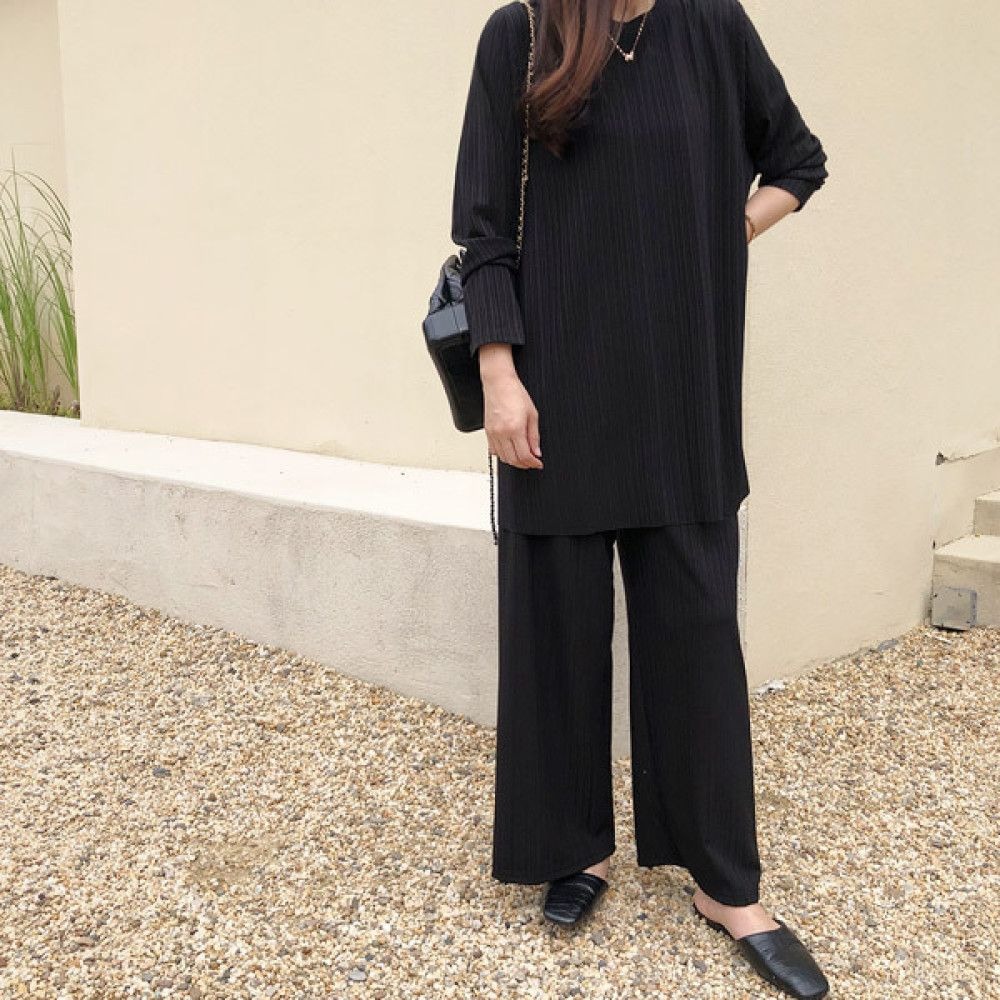 걸스데일리 걸스데일리 단독입고 루렌플리츠세트 간절기투피스