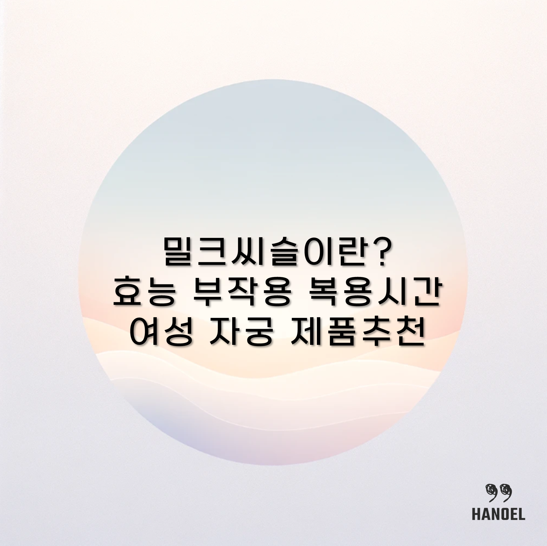 밀크씨슬이란? 효능 부작용 복용시간 여성 자궁 제품추천