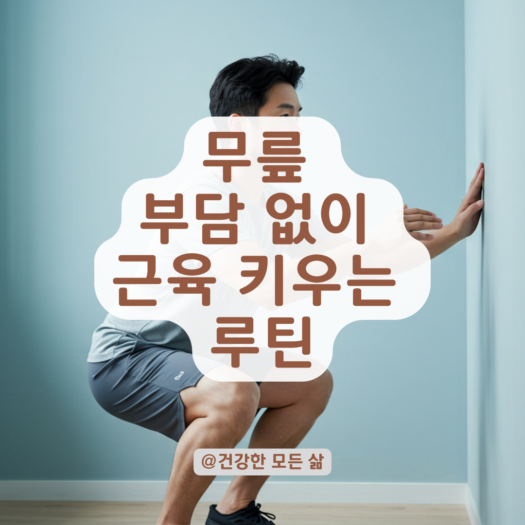 무릎이 아픈데 운동하고 싶다면? 관절 보호하면서 근육 키우는 루틴.