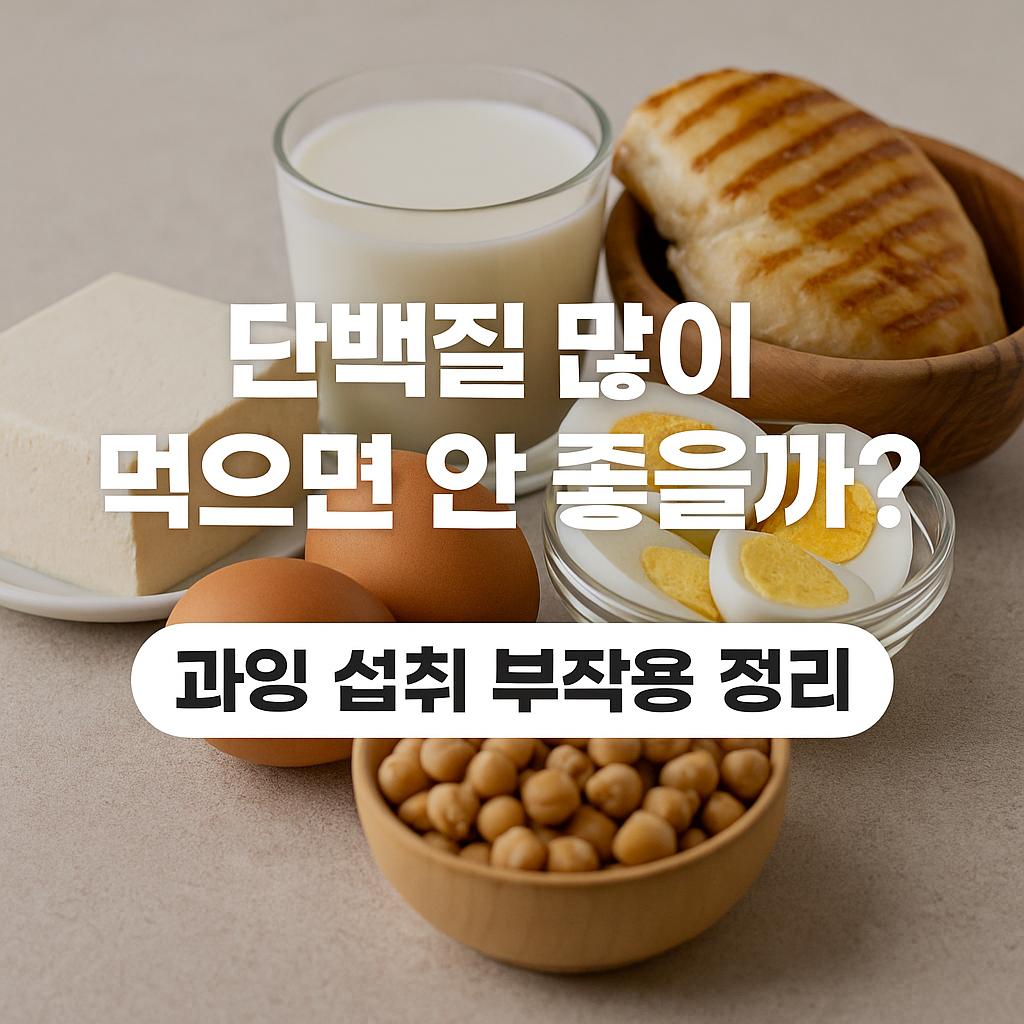 단백질 많이 먹으면 안 좋을까?|과잉 섭취 부작용 정리