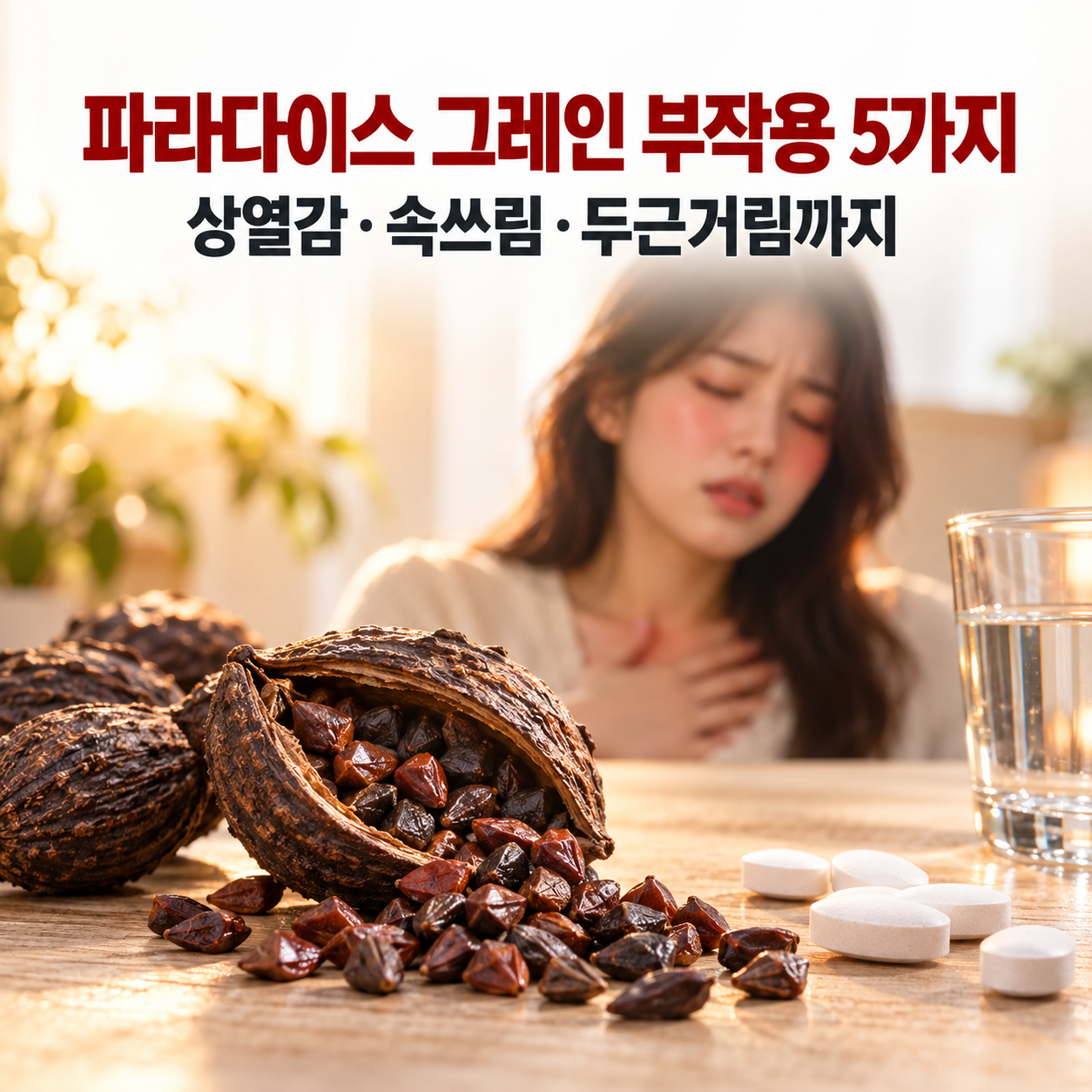 파라다이스 그레인 부작용 5가지, 상열감&middot;속쓰림&middot;두근거림까지
