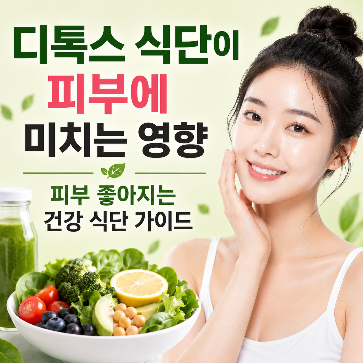 디톡스 식단이 피부에 미치는 영향