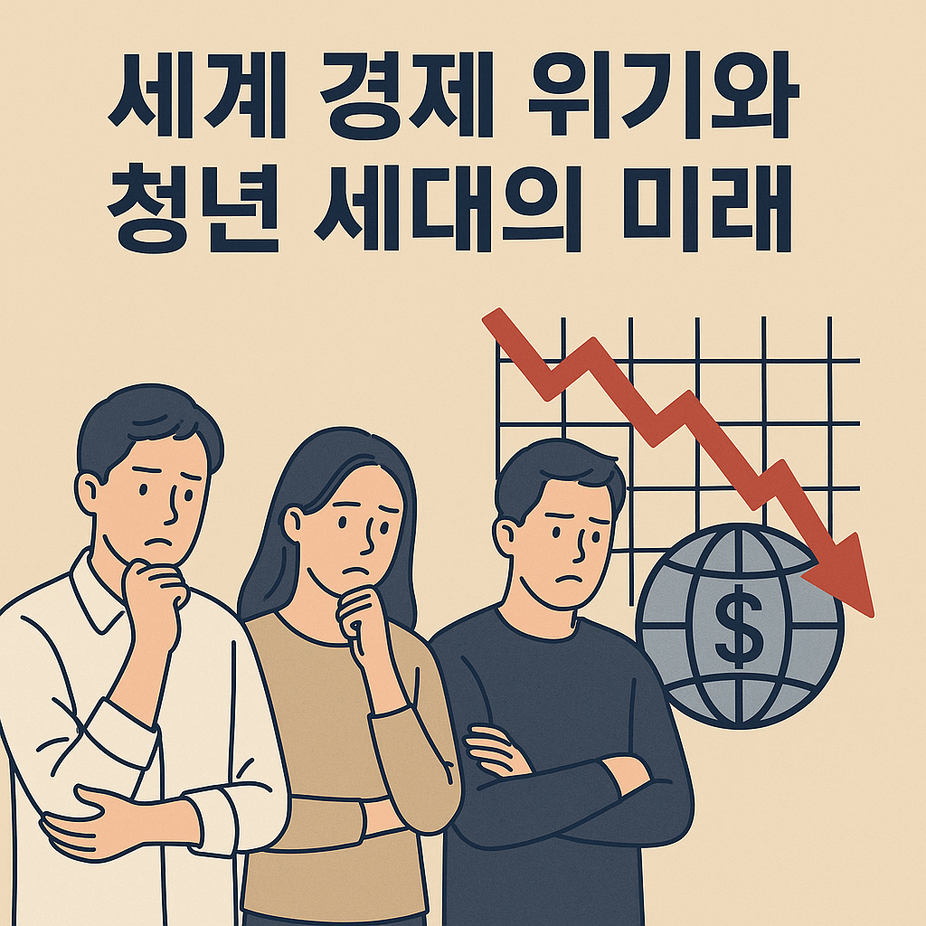 세계 경제 위기와 청년 세대의 미래 관련 사진