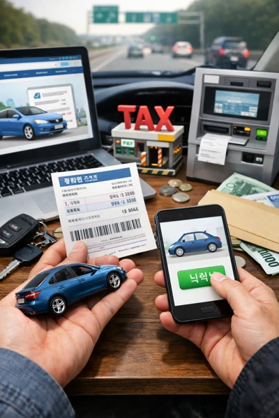 자동차세 조회 쉬운 방법 표현