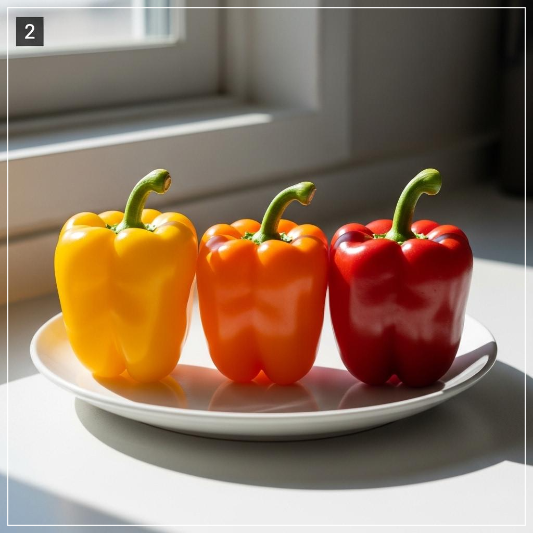 면역력 높이는 음식 채소 파프리카 색깔별 비타민C 함량 비교