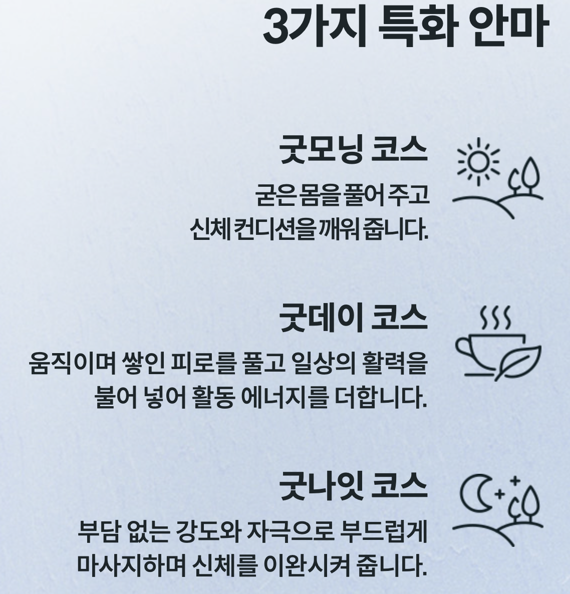 비렉스의 특화 안마 모드