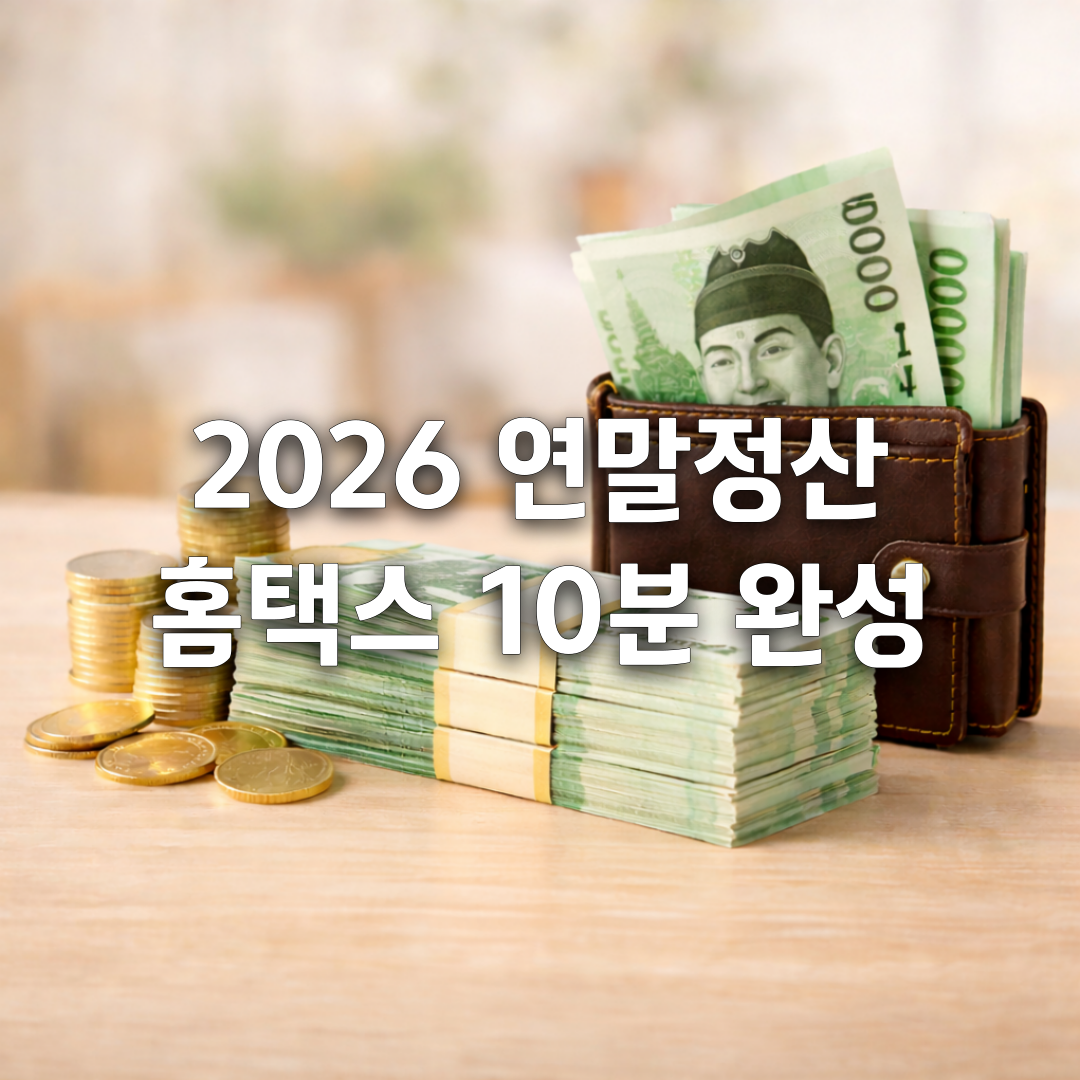 2026 연말정산 간소화 서비스 총정리! 환급금 늘리는 공제자료 체크리스트📋
