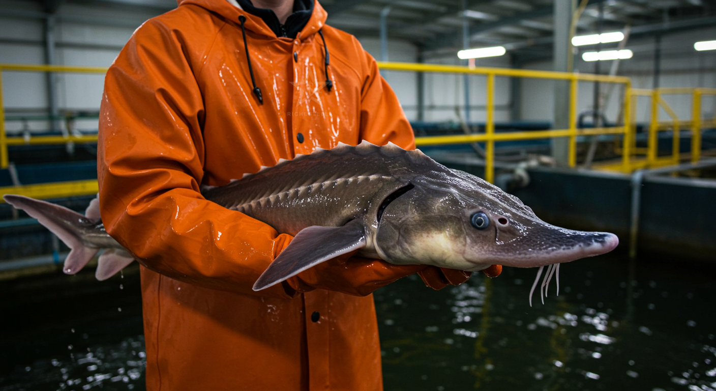 양식 된 철갑상어